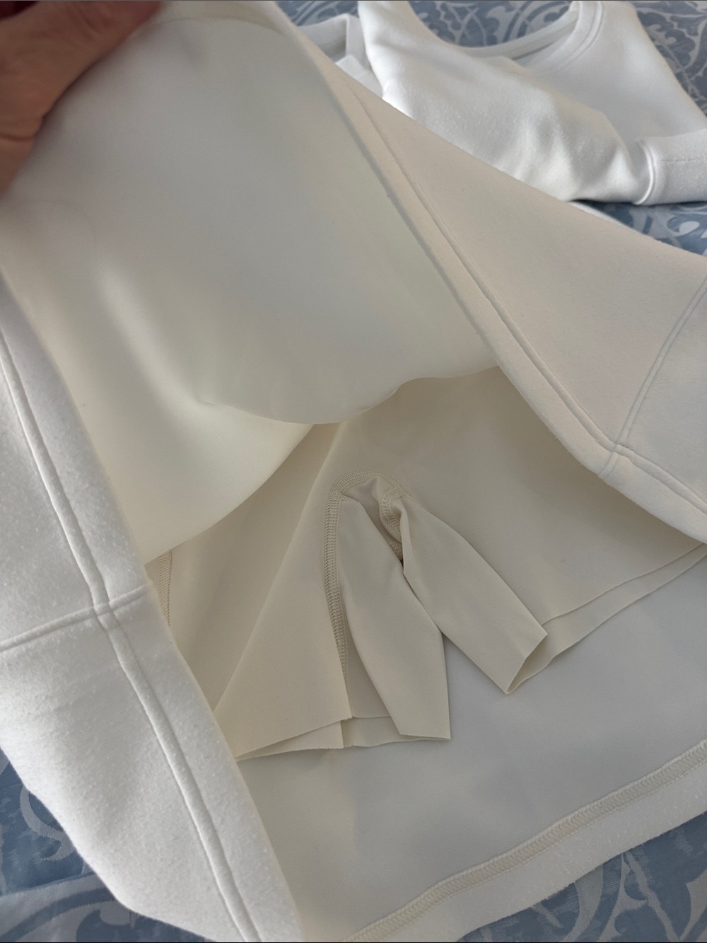 SPANX White Lounge Skirt & Sweatshirt Set - Picture 2 of 4